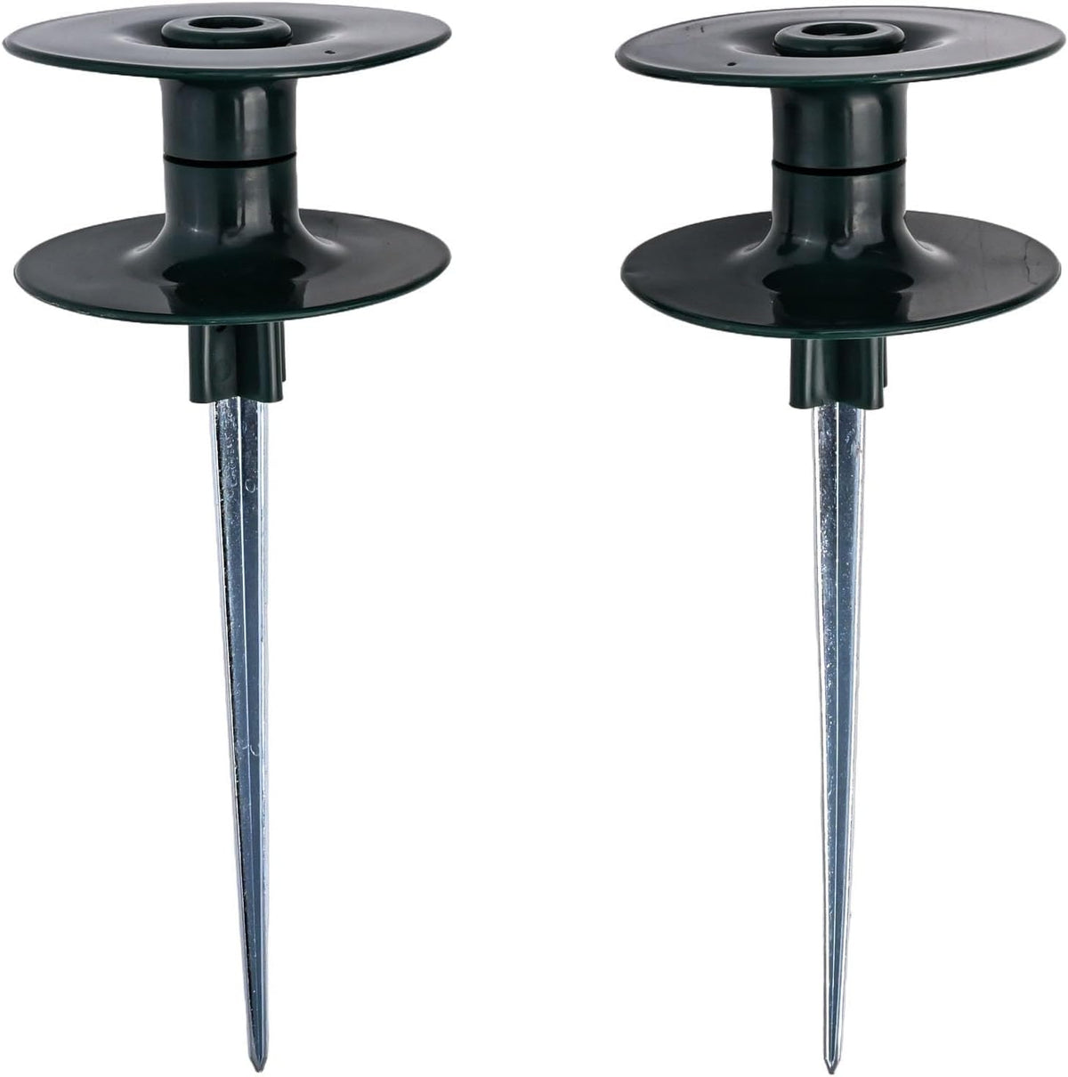 Smooth Roller Garden Hose Guide with Resin Wheel and Metal Spike for Yard Irrigation System 2 Pieces(2pcs)