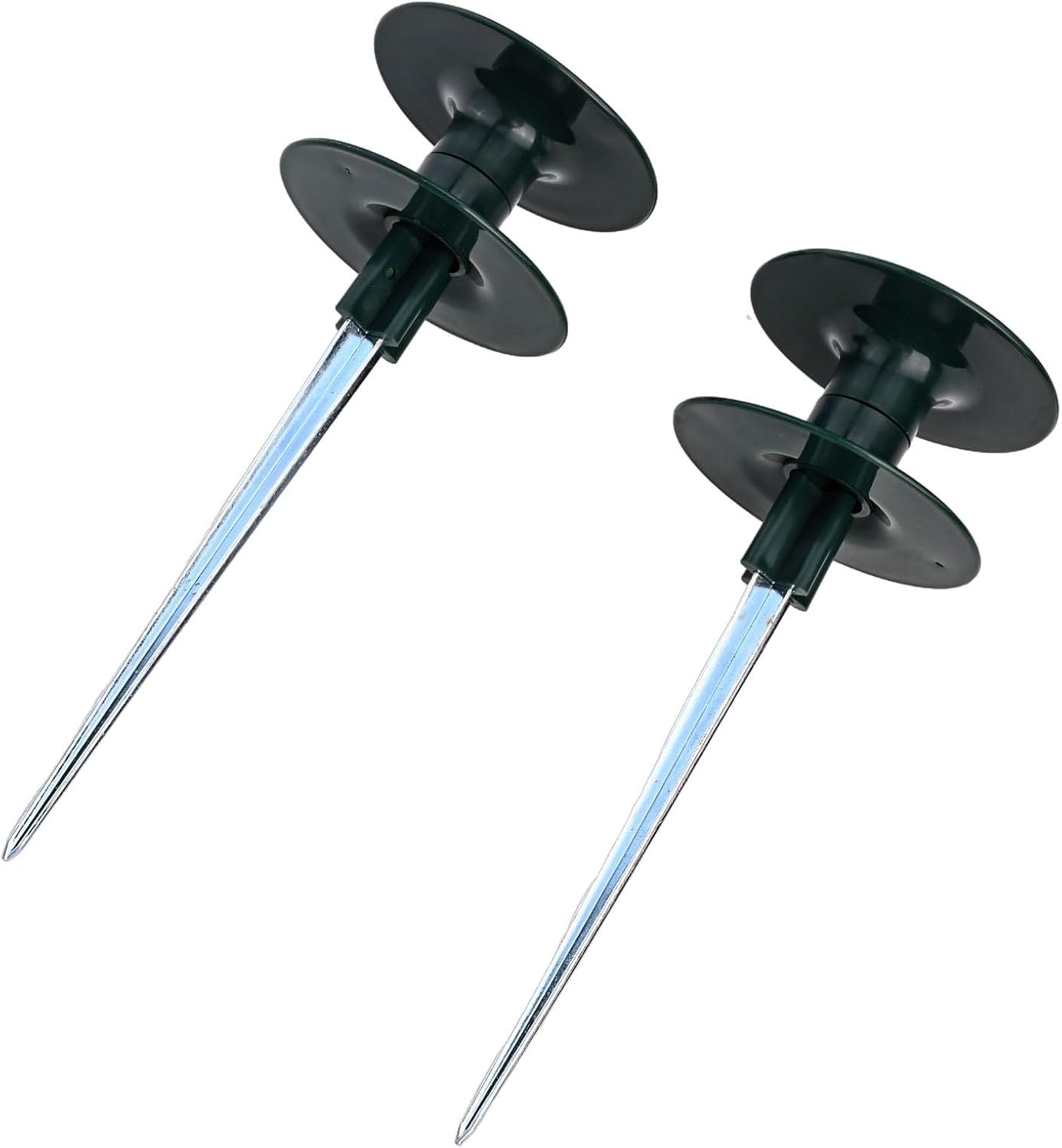Smooth Roller Garden Hose Guide with Resin Wheel and Metal Spike for Yard Irrigation System 2 Pieces(2pcs)