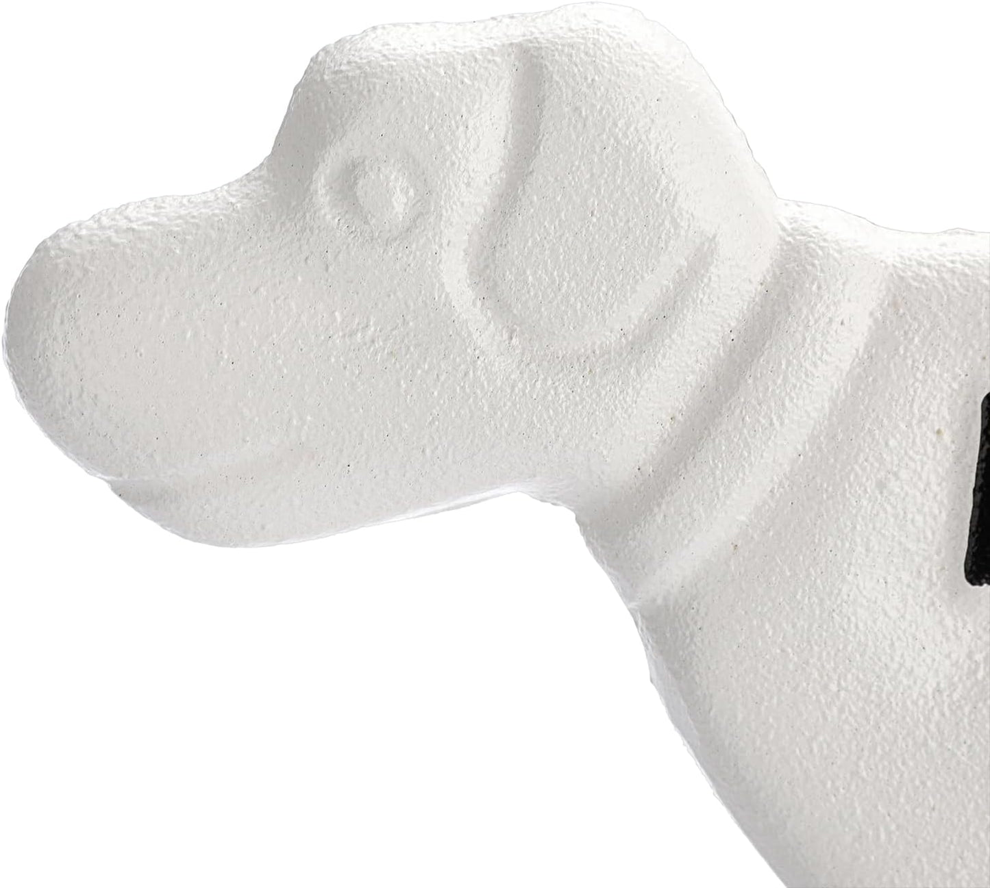 2 Pack Heavy Duty Cast Iron Dog Shaped No Pooping Yard Sign Stake