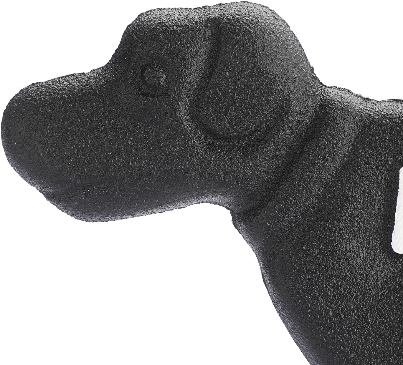 2 Pack Heavy Duty Cast Iron Dog Shaped No Pooping Yard Sign Stake