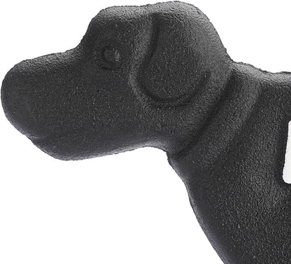 2 Pack Heavy Duty Cast Iron Dog Shaped No Pooping Yard Sign Stake