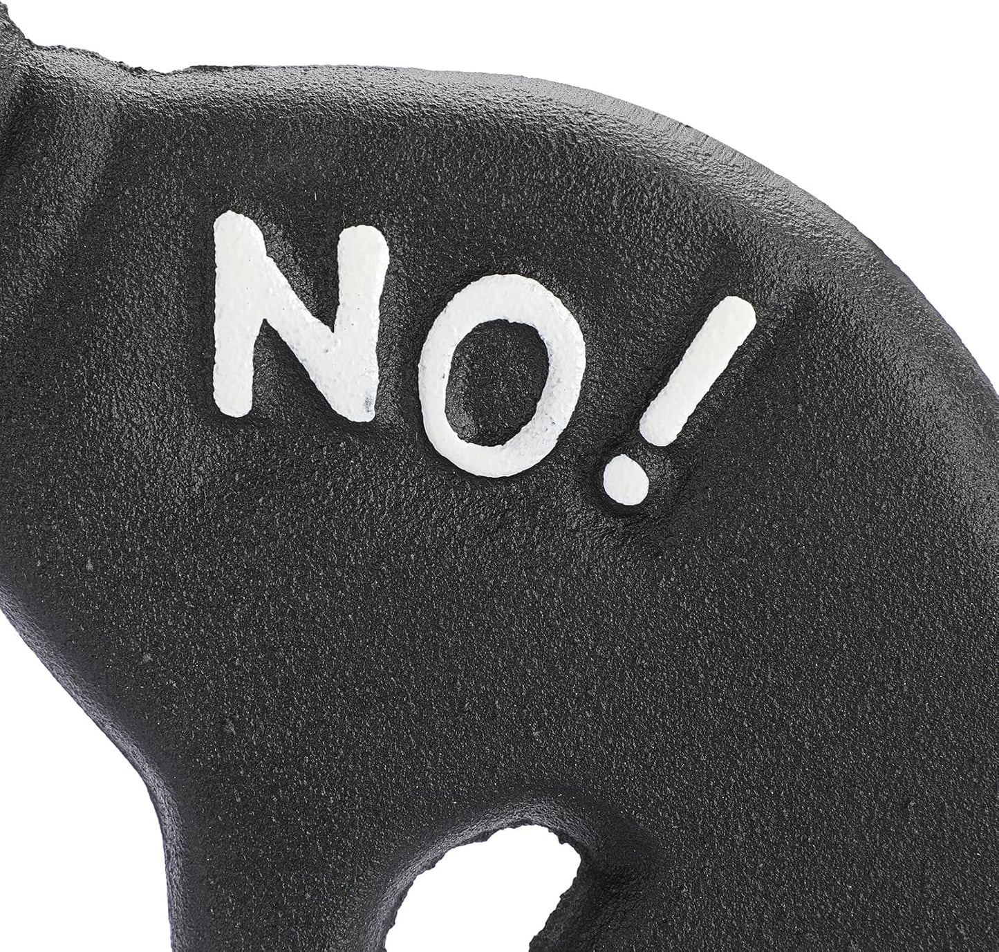 2 Pack Heavy Duty Cast Iron Dog Shaped No Pooping Yard Sign Stake