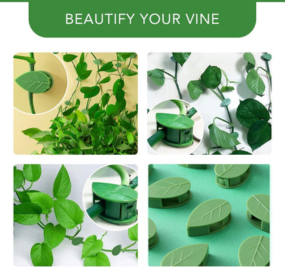 Plant Climbing Wall Fixture Clips 40 Pcs, Garden Vegetable Plant Support Binding Clip Invisible Wall Vines, Self-Adhesive Clips Plant Vine Traction for Indoor Outdoor Decoration