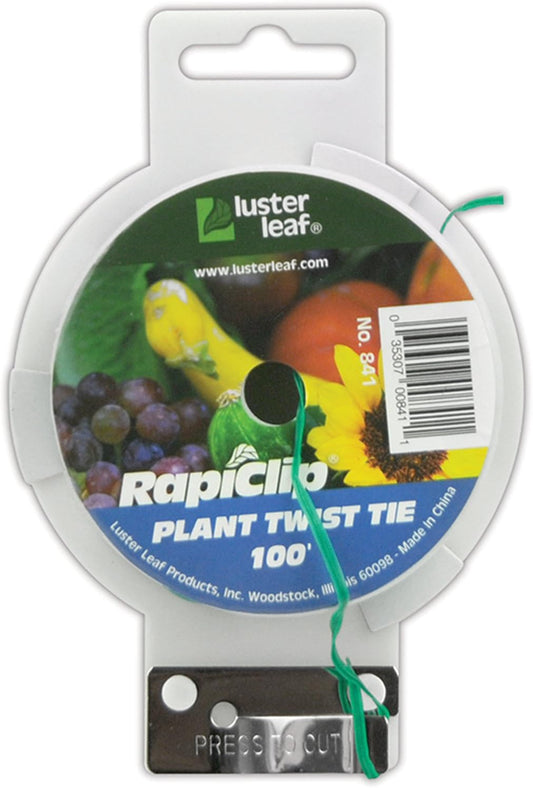16027 Rapiclip Garden Plant Twist Tie-100 Foot Spool, Green