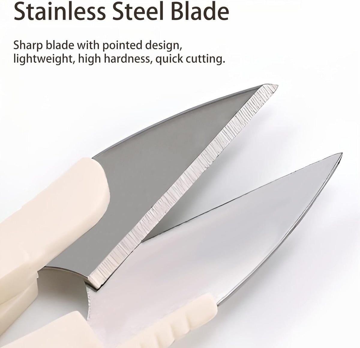 5-Pack Stainless Steel Thread Cutter Scissors - Ergonomic, Versatile, and Durable for Crafting, Embroidery, and Knitting