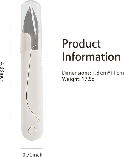 5-Pack Stainless Steel Thread Cutter Scissors - Ergonomic, Versatile, and Durable for Crafting, Embroidery, and Knitting