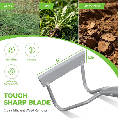 Weed Puller Tool, 65" Long Handle Heavy Duty Stand Up Weeder – No Bending Hand Weeder Remover for Gardening, Lawn, Yard, Patio – Garden Hoe for Weeding