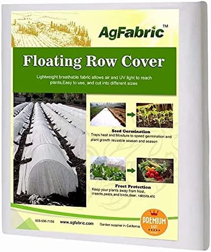 2 Pack Row Covers 1.5oz 7x50ft Frost Cover for Freeze Protection, Frost Blanket for Plants