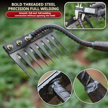 Gardenia Iron Weeding Rake, 2026 Gardenia Iron Weeding rake, Ironrake The Heavy-Duty Irons Weedings Rakes,Irons Rakes for Gardening and Weedings (8 Teeth)