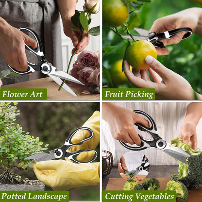 2 Pcs Multifunctional Garden Shears Flower Scissors