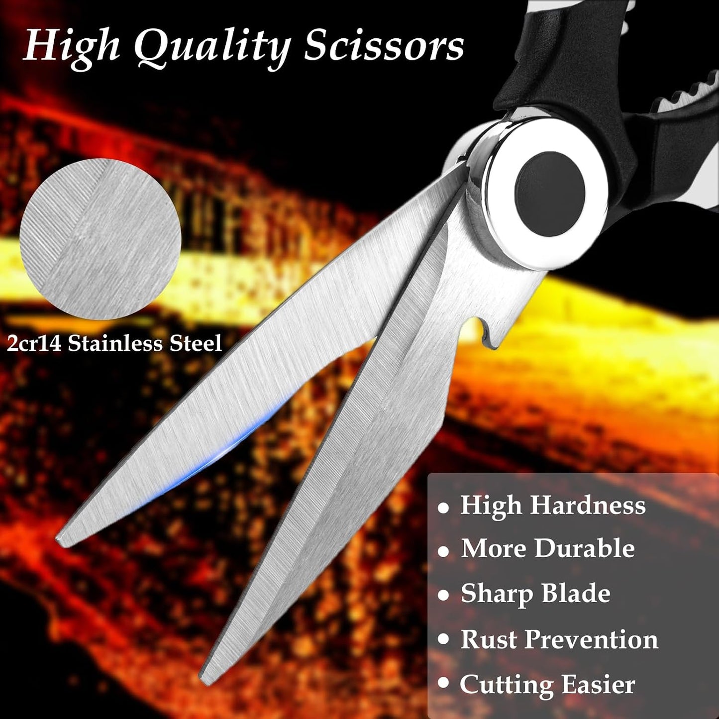 2 Pcs Multifunctional Garden Shears Flower Scissors