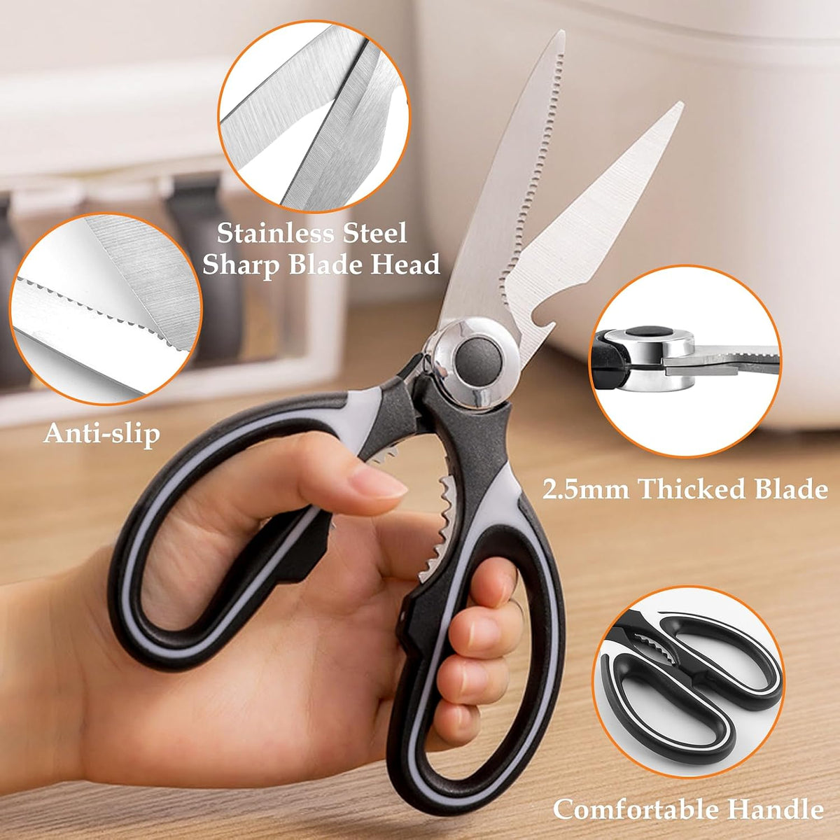 2 Pcs Multifunctional Garden Shears Flower Scissors