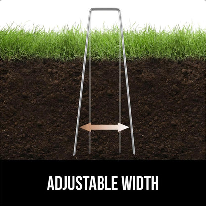 Premium Landscape Staples, 6 Inch Garden Stakes 100 Pack