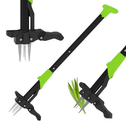 Weed Puller Tool with Long Handle- 4-Claw Stand Up Remover 40" Easy-Eject Mechanism Manual Weeders Weeding Tools Gardening