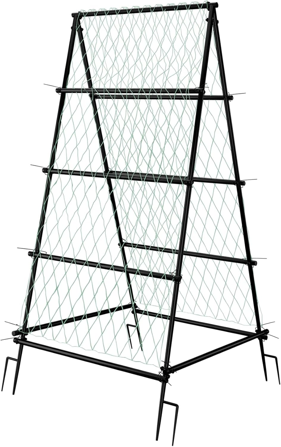 87inch Garden Trellis Arch: for Climbing Plants with Net Metal