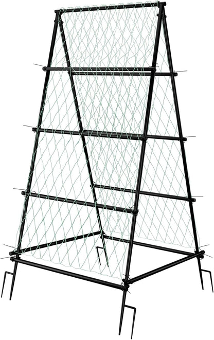 87inch Garden Trellis Arch: for Climbing Plants with Net Metal