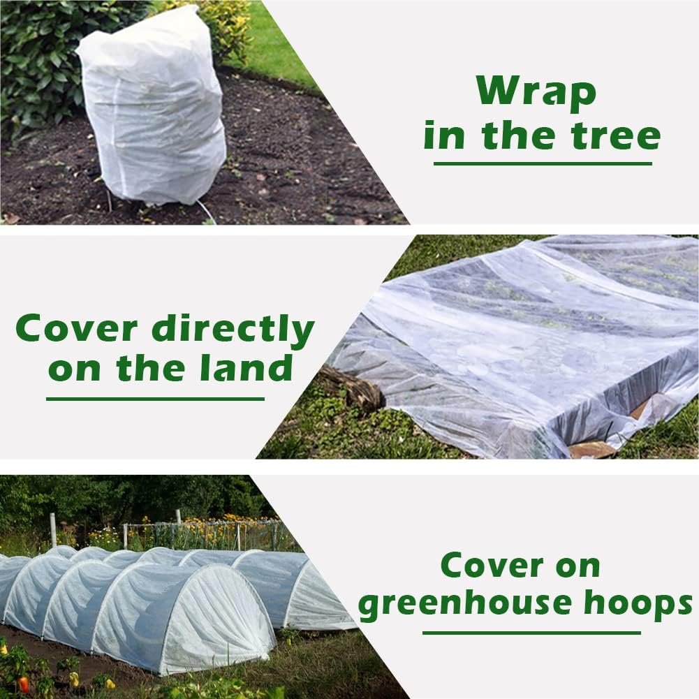 Plant Freeze Protection Cover, 7x25 FT Floating Row Cover