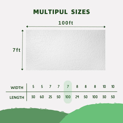 Plant Freeze Protection Cover, 7x25 FT Floating Row Cover