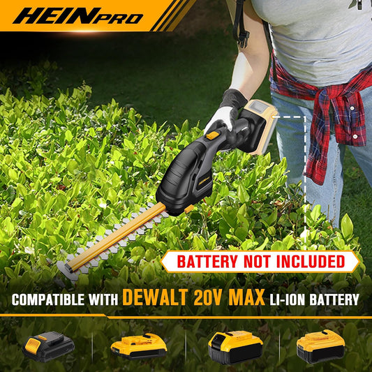Cordless Hedge Trimmer Compatible with DEWALT 20V MAX Battery