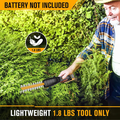 Cordless Hedge Trimmer Compatible with DEWALT 20V MAX Battery