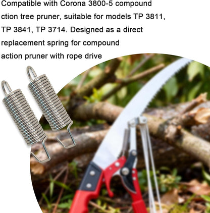 2 Pack 6801-5 Spring Fits Corona Clipper Compound Tree Pruner Spring 6801-5