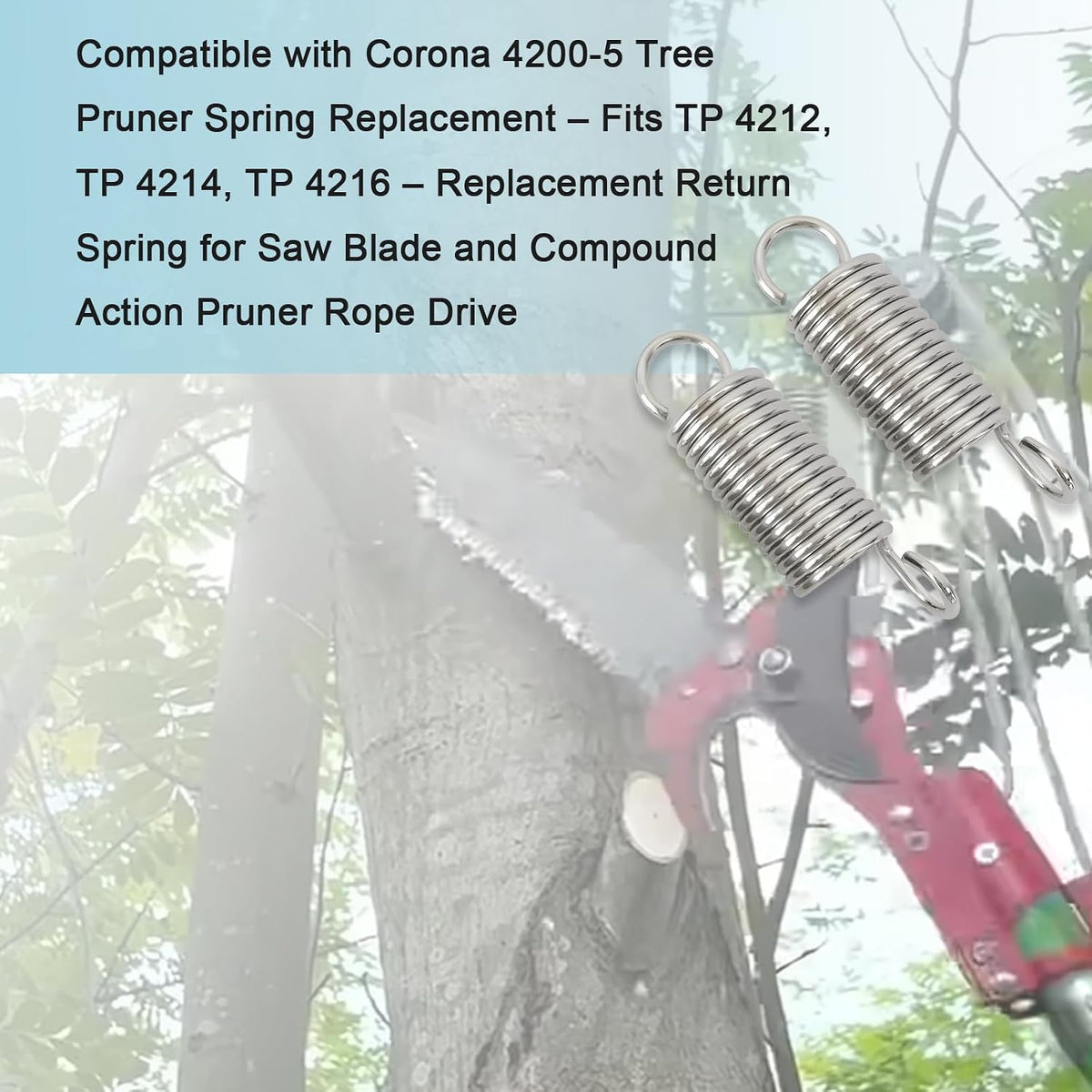 2 Pack 6801-5 Spring Fits Corona Clipper Compound Tree Pruner Spring 6801-5