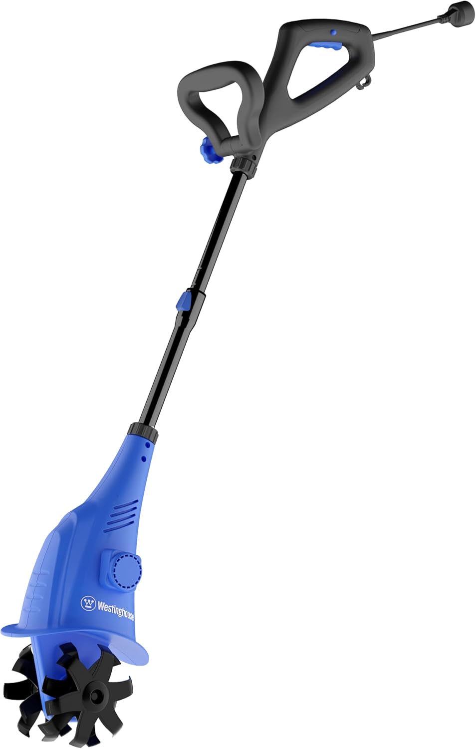 6-Inch, 2.5 Amp Corded Electric Mini Tiller Cultivator for Gardening, Lightweight, 4 Steel Blades