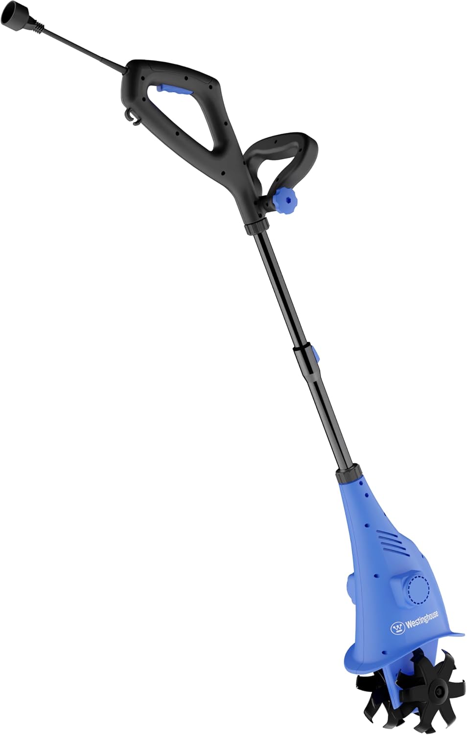 6-Inch, 2.5 Amp Corded Electric Mini Tiller Cultivator for Gardening, Lightweight, 4 Steel Blades