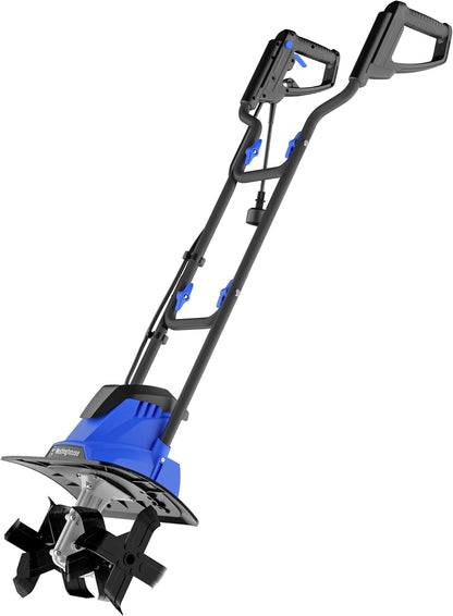 6-Inch, 2.5 Amp Corded Electric Mini Tiller Cultivator for Gardening, Lightweight, 4 Steel Blades