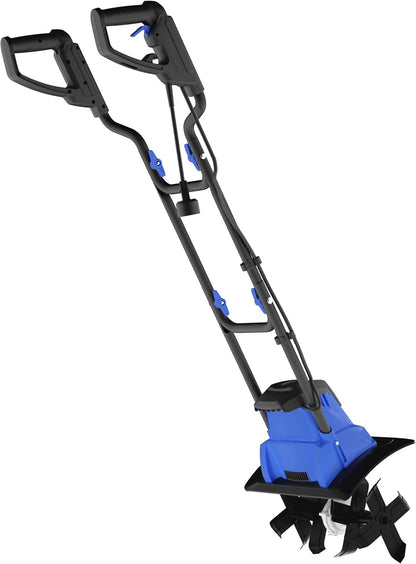 6-Inch, 2.5 Amp Corded Electric Mini Tiller Cultivator for Gardening, Lightweight, 4 Steel Blades