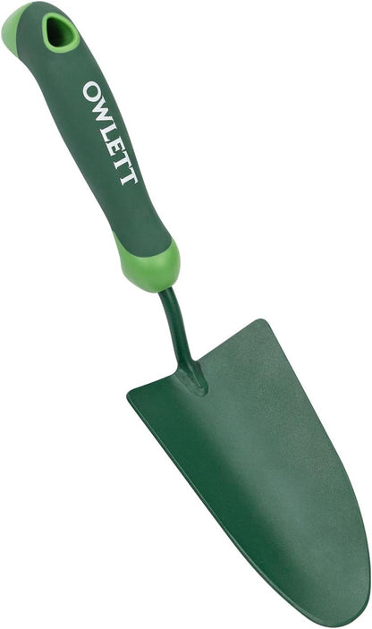 Garden Trowel with Measurements, High-Hardness Small Hand Shovel with Soft Ergonomic Handle, Rustproof Potting Trowel Gardening Hand Tools for Digging, Planting, Transplanting, Weeding