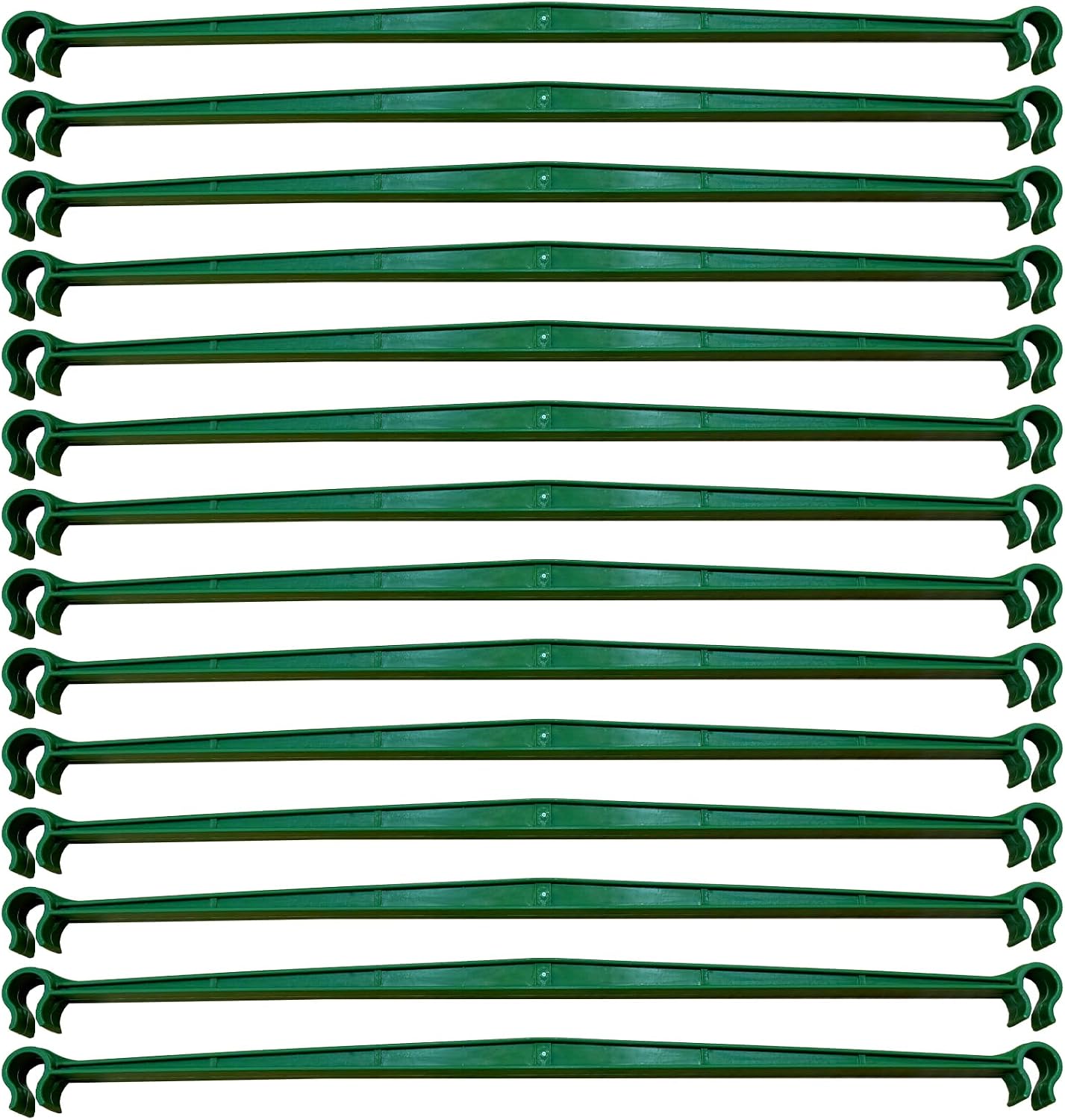 100Pcs Plant Stake Arms for Tomato Cage,11.8" Garden Stake Connectors with 2 Adjustable Buckles,Expandable Trellis Connectors Attach 11mm Diameter Plant Stakes for Climbing Plants Vegetables