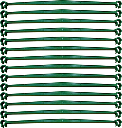 100Pcs Plant Stake Arms for Tomato Cage,11.8" Garden Stake Connectors with 2 Adjustable Buckles,Expandable Trellis Connectors Attach 11mm Diameter Plant Stakes for Climbing Plants Vegetables