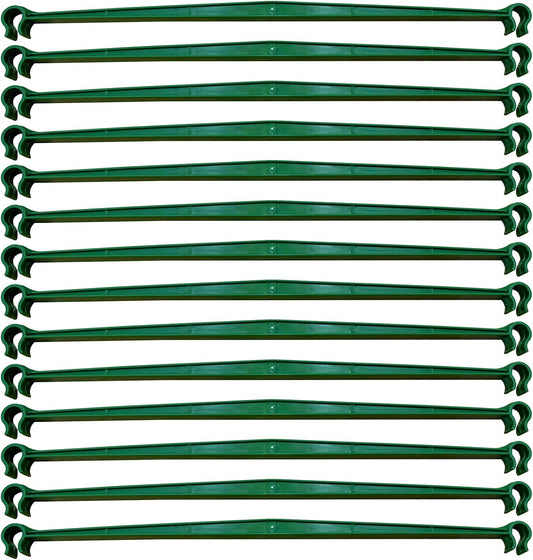 100Pcs Plant Stake Arms for Tomato Cage,11.8" Garden Stake Connectors with 2 Adjustable Buckles,Expandable Trellis Connectors Attach 11mm Diameter Plant Stakes for Climbing Plants Vegetables