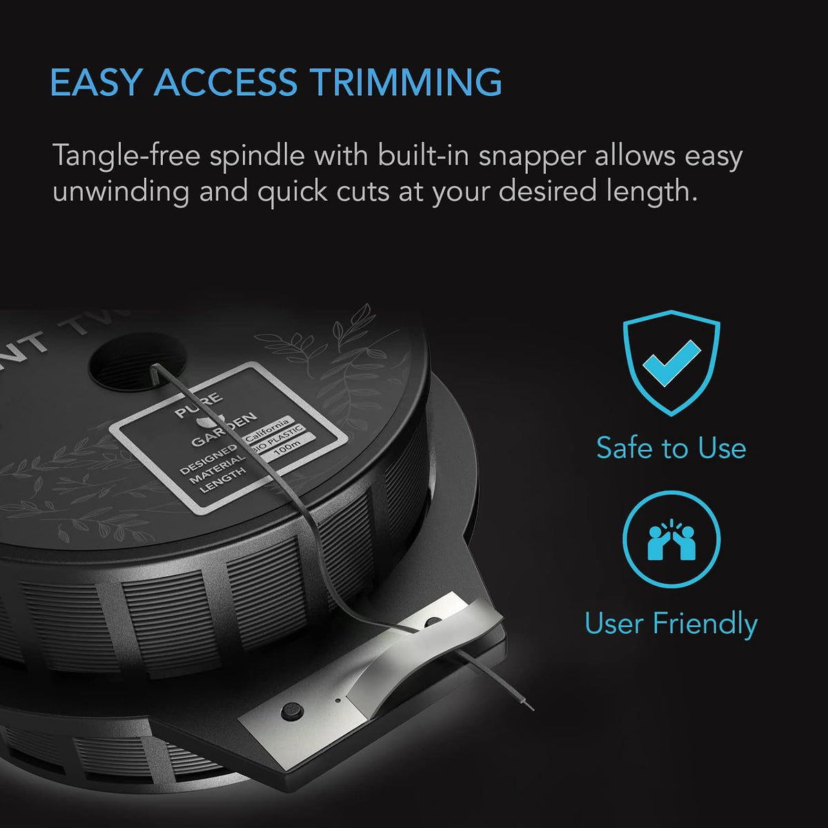 Twist Ties with Built-in Cutter, 100 m (328 ft.)