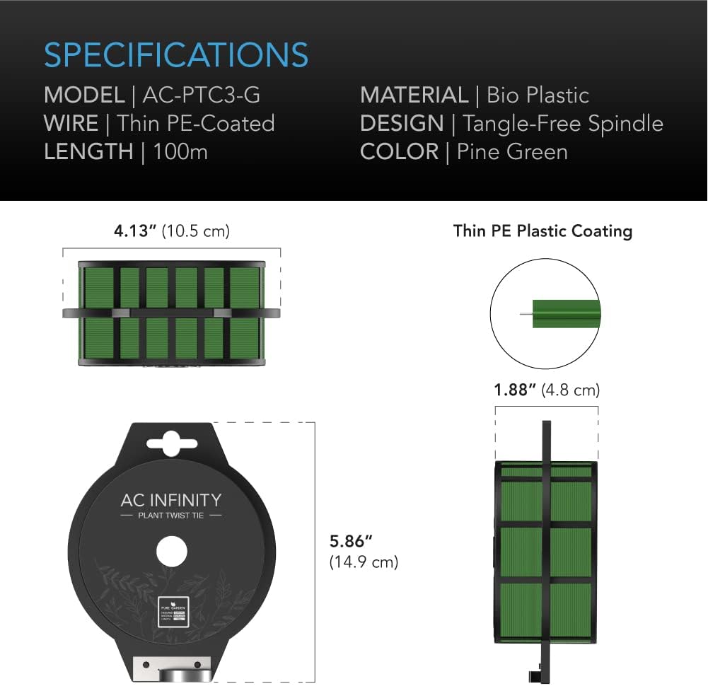 Twist Ties with Built-in Cutter, 100 m (328 ft.)