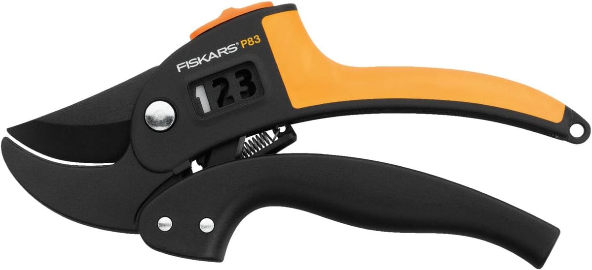 PowerStep Pruner Anvil P83, Cutting diameter: 2.4 cm, Steel blades with non-stick coating, Length: 19 cm, Black/Orange, 1000575