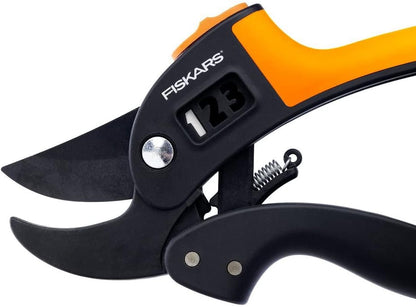 PowerStep Pruner Anvil P83, Cutting diameter: 2.4 cm, Steel blades with non-stick coating, Length: 19 cm, Black/Orange, 1000575