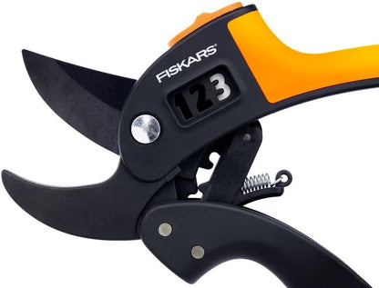 PowerStep Pruner Anvil P83, Cutting diameter: 2.4 cm, Steel blades with non-stick coating, Length: 19 cm, Black/Orange, 1000575