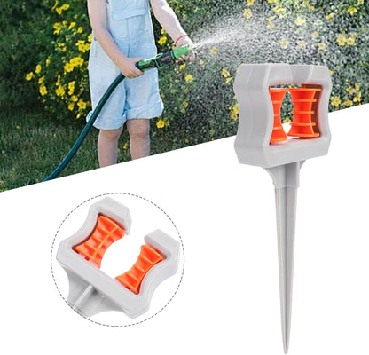 Garden Hose Guide Spikes, 3 Pack Abs Plastic Protective Rollers with Water Saving Design for Lawn Garden Watering and Preventing Hose Wear