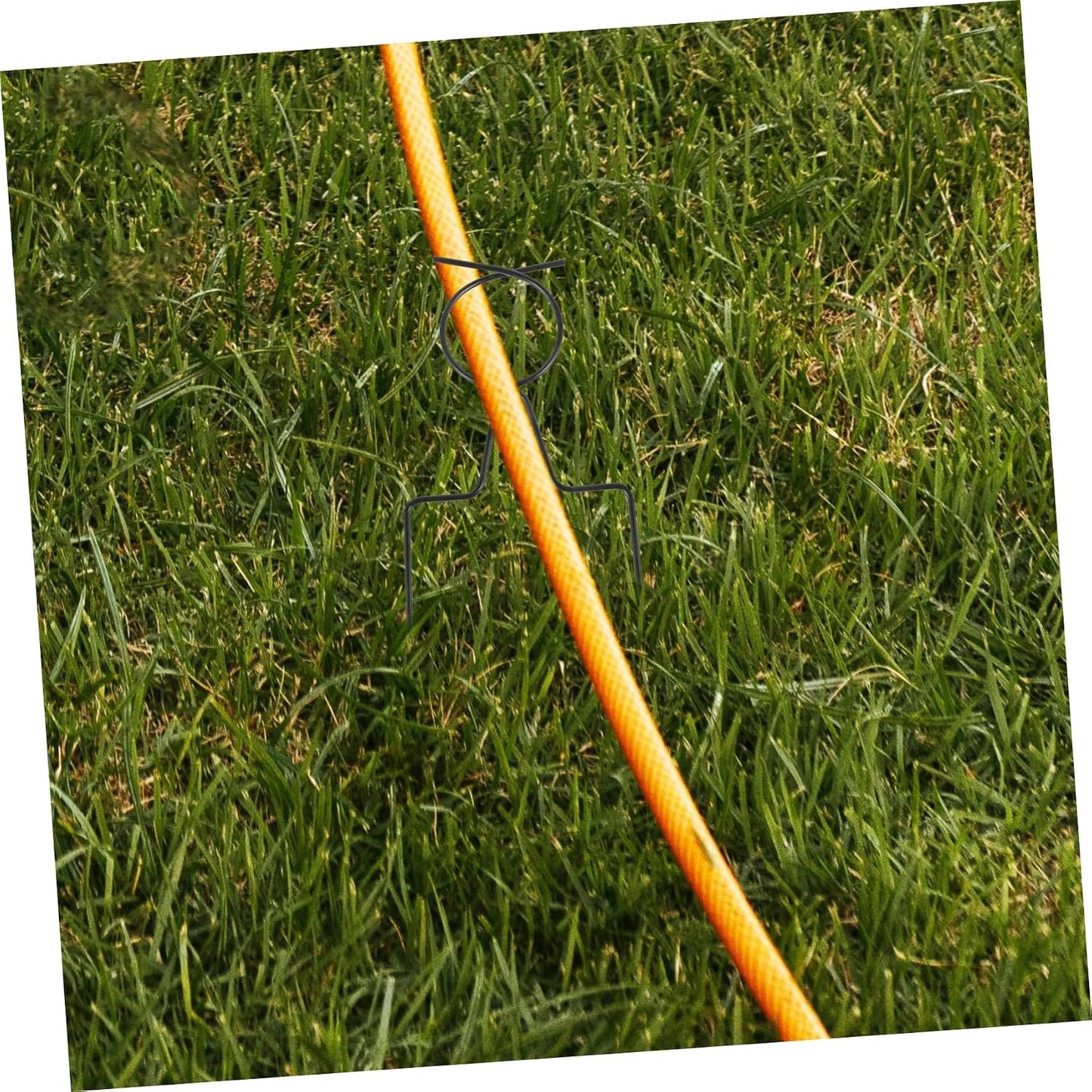 Garden Hose Guide Spike Set 5pcs Heavy Duty Iron Stake for Secure Hose Organization