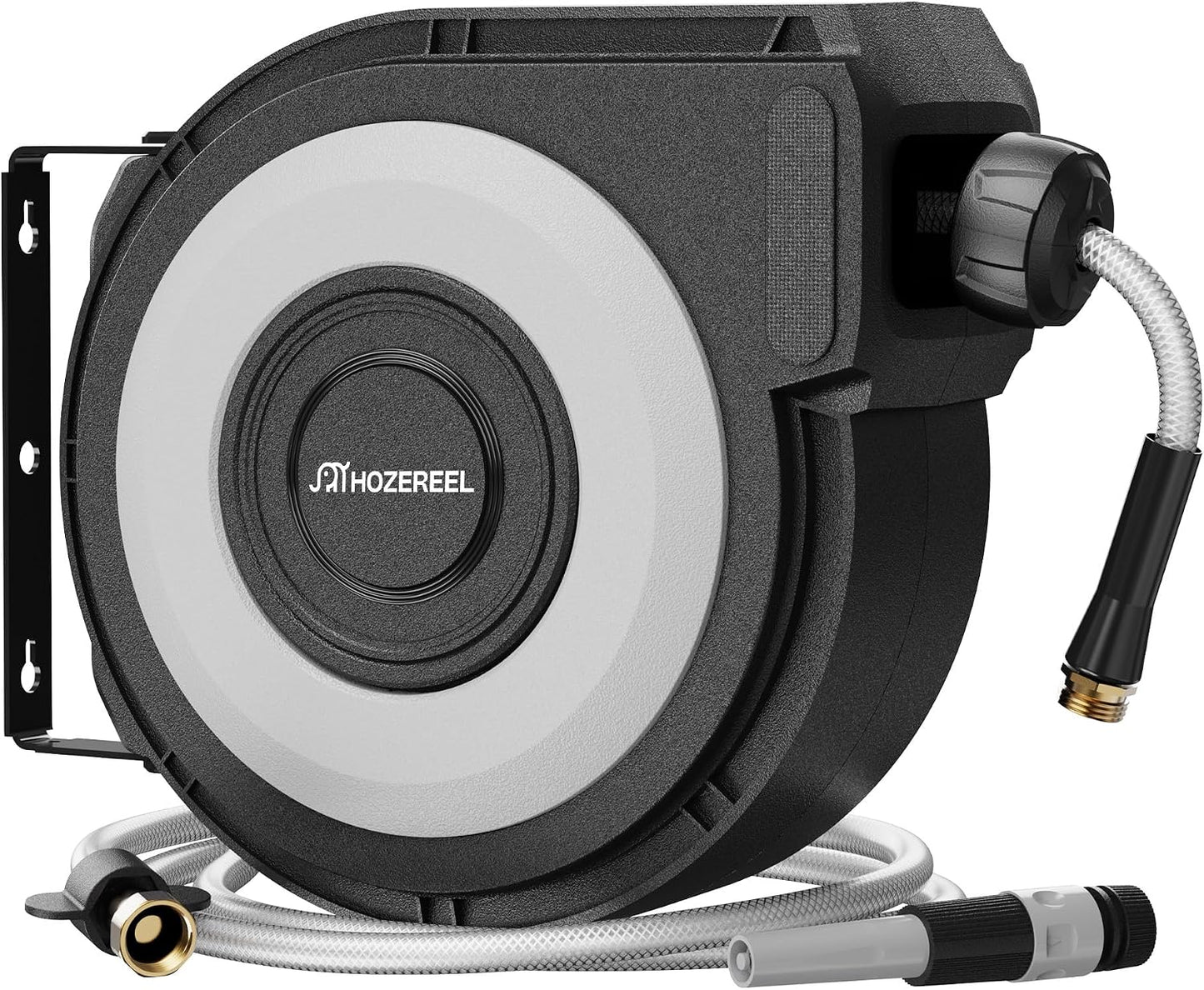 Wall Mount Retractable Garden Hose Reel 1/2" x 50 ft