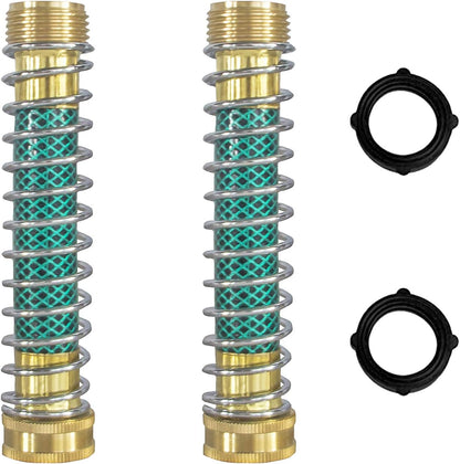 Garden Hose Protector, Hose Extension Adapter with Coil Spring, 2 Pack
