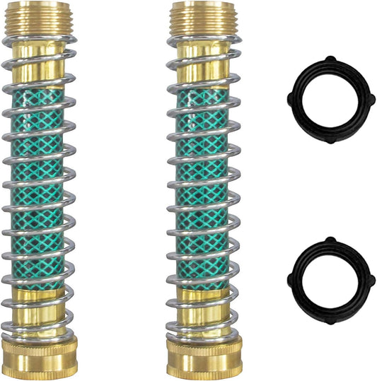 Garden Hose Protector, Hose Extension Adapter with Coil Spring, 2 Pack