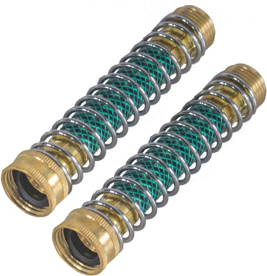 Garden Hose Protector, Hose Extension Adapter with Coil Spring, 2 Pack