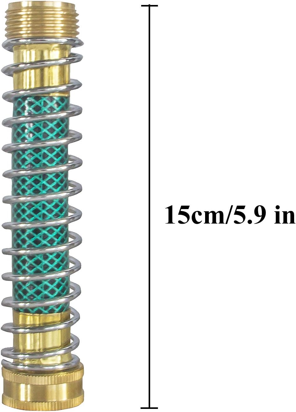 Garden Hose Protector, Hose Extension Adapter with Coil Spring, 2 Pack