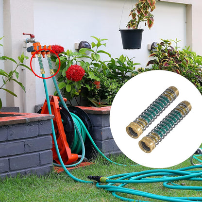 Garden Hose Protector, Hose Extension Adapter with Coil Spring, 2 Pack