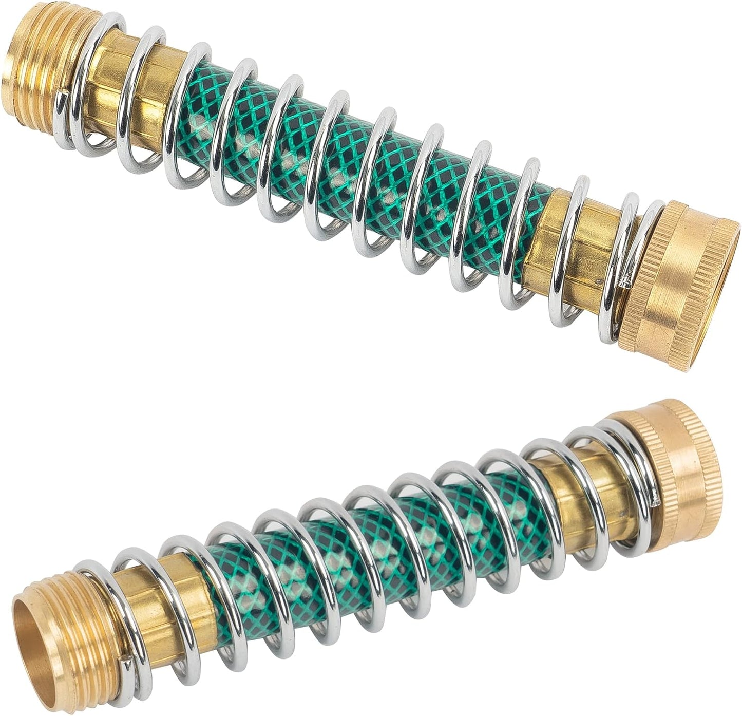 Garden Hose Protector, Hose Extension Adapter with Coil Spring, 2 Pack