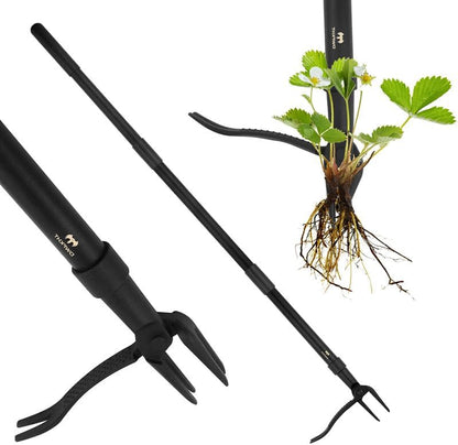 Weed Puller Tool - Stand Up Heavy Duty Weeding Tool with 47.8'' Long Handle, Foot Platform Design & 4-Claw Steel Head Design - Easily Remove Weeds Without Bending, Pulling, or Kneeling