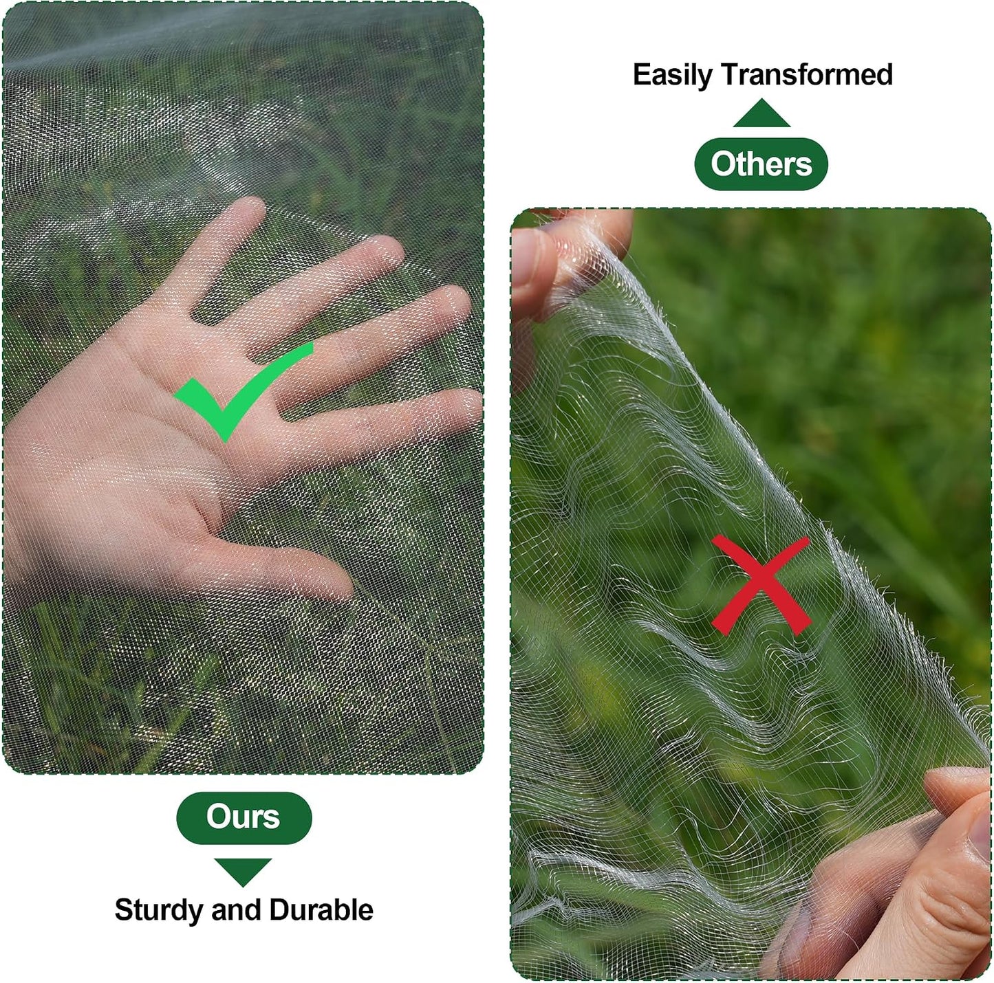10 * 33FT Ultra Fine Garden Mesh Netting Pest Barrier, White Plant Covers for Outdoor Patio Greenhouse Crop Vegetables Fruit Flower Garden Protection, Row Covers Fabric Screen Insect Bug Bird Netting